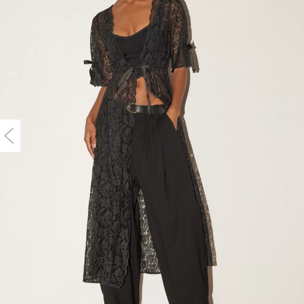 Urban Outfitters Sheer Lace Robe